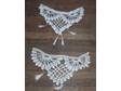 This pair of crocheted pieces are in a Victorian style