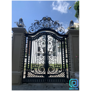 Luxury wrought iron gates with manual and motorized functions
