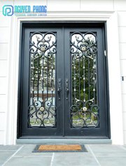 Stunning wrought iron double doors