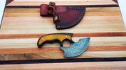 Alaskan Ulu Knife With Damascus Steel Blade