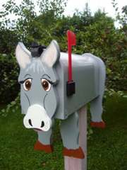 Decorative Donkey mailbox